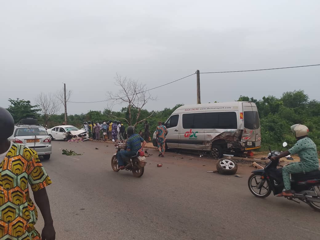 Accident mortel a Ouidah, 1 mort, 1 blesse