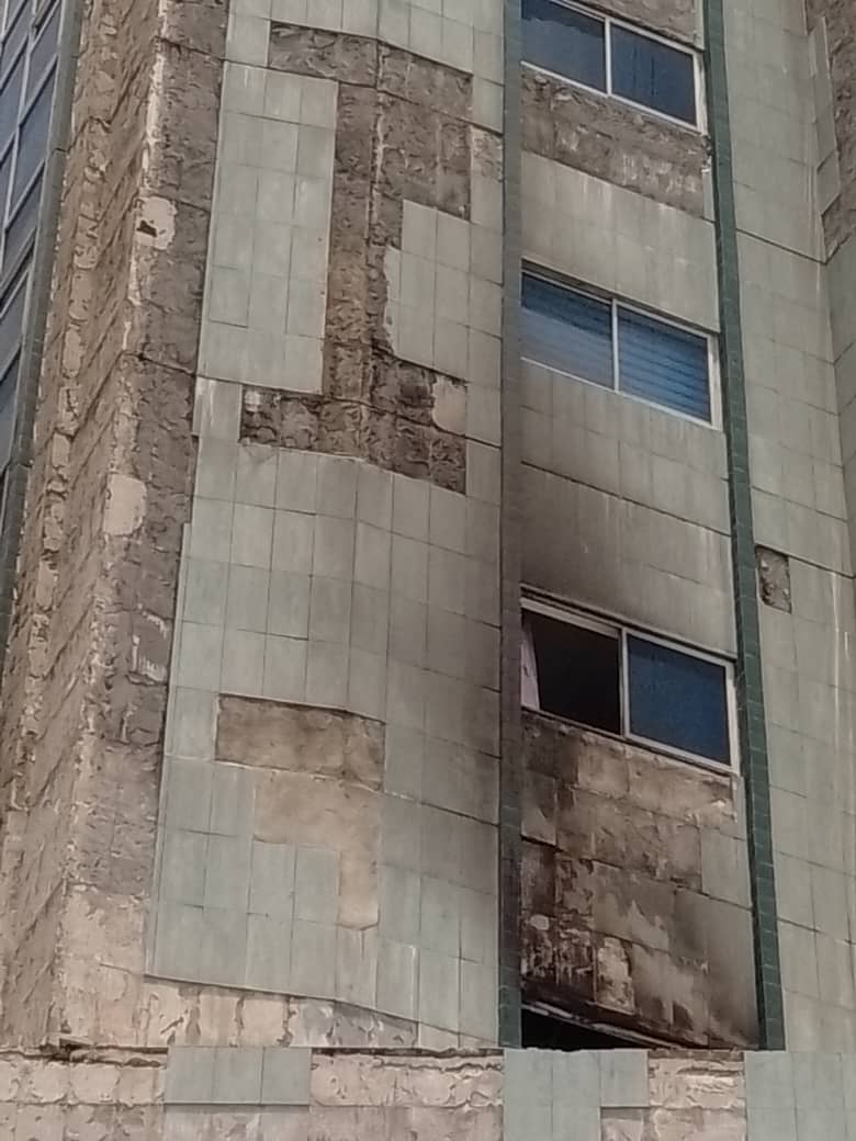 Incendie à Saint Michel à Cotonou ce 11 avril 2025